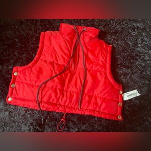 Red Cropped Vest